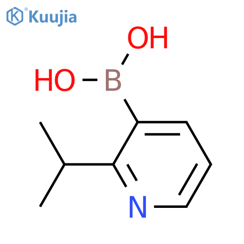 2-(propan-2-yl)pyridin-3-ylboronic acid structure