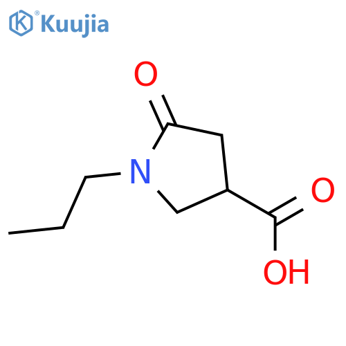 5-Oxo-1-propylpyrrolidine-3-carboxylic acid structure