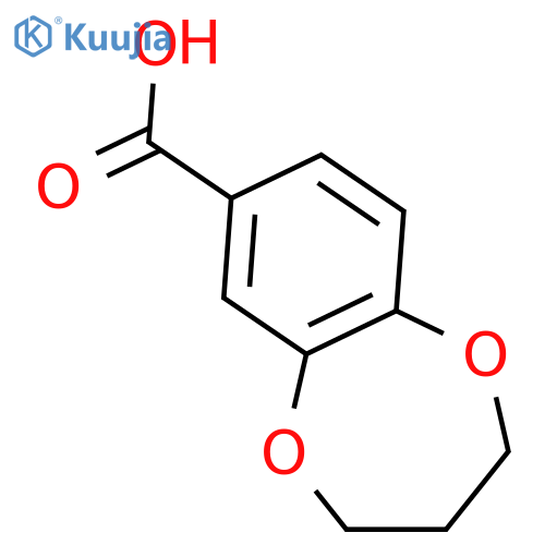 3,4-Dihydro-2h-1,5-benzodioxepine-7-carboxylic Acid structure