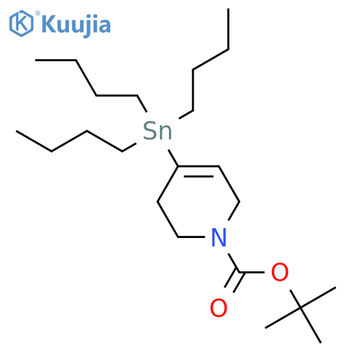 3,6-Dihydro-4-(tributylstannyl)-1(2H)-pyridinecarboxylic acid t-butyl ester structure