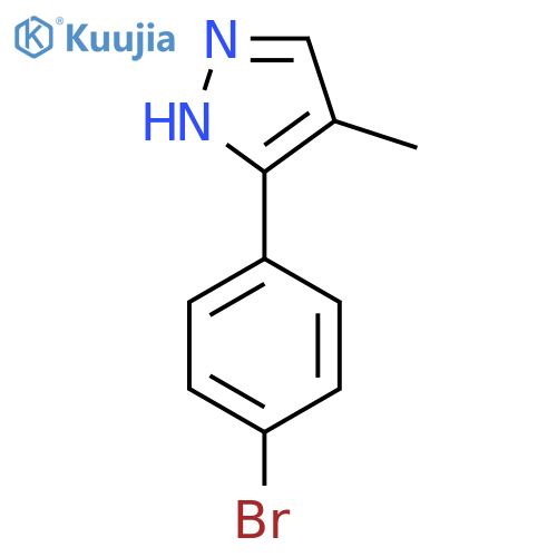 3-(4-Bromophenyl)-4-methyl-1H-pyrazole structure