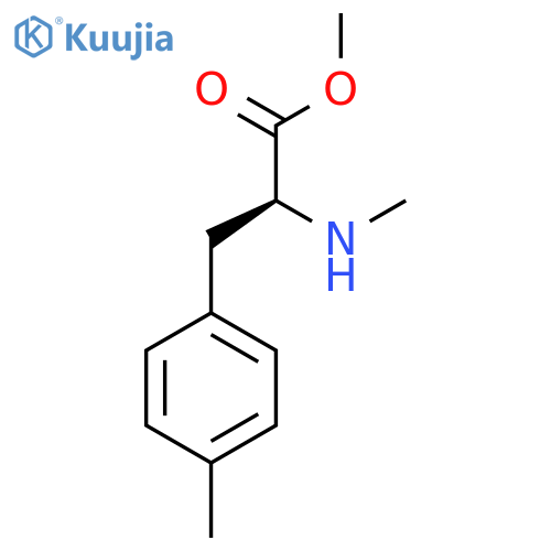methyl (2S)-2-(methylamino)-3-(4-methylphenyl)propanoate structure