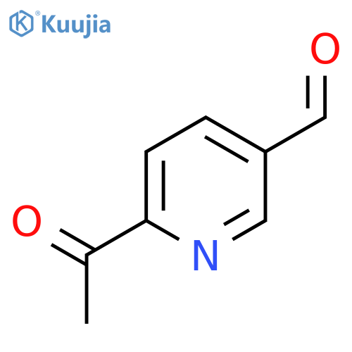 3-Pyridinecarboxaldehyde,6-acetyl- structure