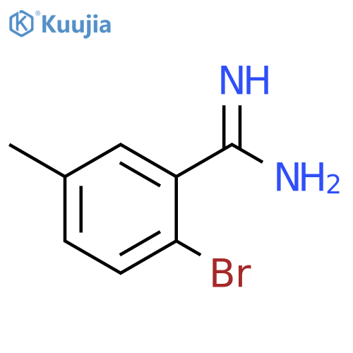 2-bromo-5-methylbenzene-1-carboximidamide structure
