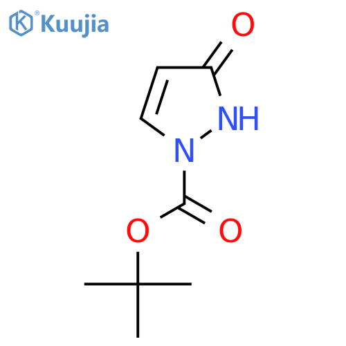 tert-butyl 3-oxo-2,3-dihydro-1H-pyrazole-1-carboxylate structure
