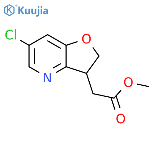 methyl 2-{6-chloro-2H,3H-furo[3,2-b]pyridin-3-yl}acetate structure