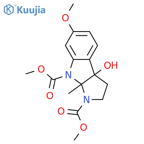 2,3,8,8a-Tetrahydro-6-methoxy-8a-methylpyrrolo[2,3-b]indol-3a(1H)-ol; (3aR,8aR)-form, N8,N9-Bis(methoxycarbonyl) structure