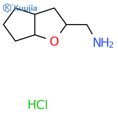 {hexahydro-2H-cyclopenta[b]furan-2-yl}methanamine hydrochloride structure