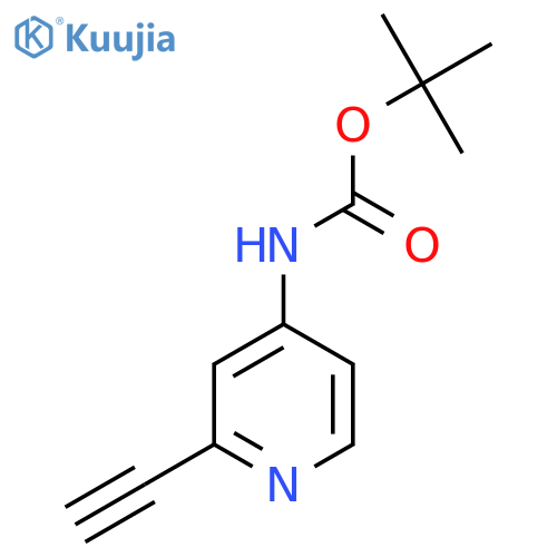 tert-Butyl (2-ethynylpyridin-4-yl)carbamate structure