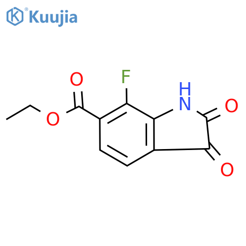 Ethyl 7-fluoro-2,3-dioxoindoline-6-carboxylate structure