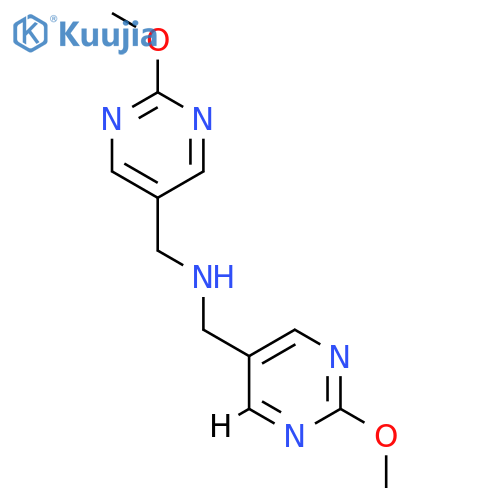 Bis((2-methoxypyrimidin-5-yl)methyl)amine structure