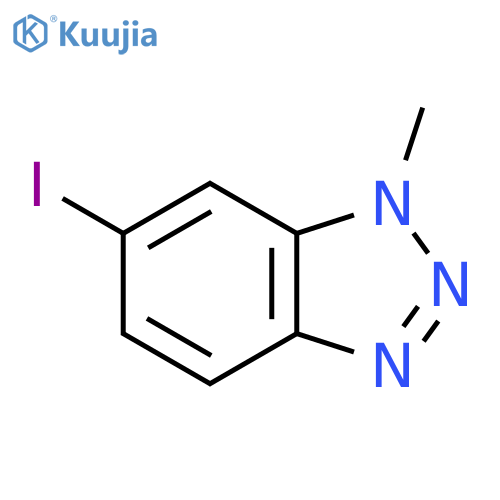 6-Iodo-1-methyl-1H-benzo[d][1,2,3]triazole structure