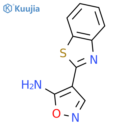 4-(Benzo[d]thiazol-2-yl)isoxazol-5-amine structure
