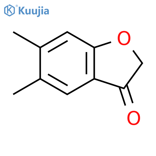 5,6-dimethyl-2,3-dihydro-1-benzofuran-3-one structure