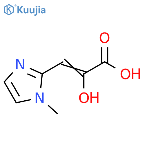 2-hydroxy-3-(1-methyl-1H-imidazol-2-yl)prop-2-enoic acid structure