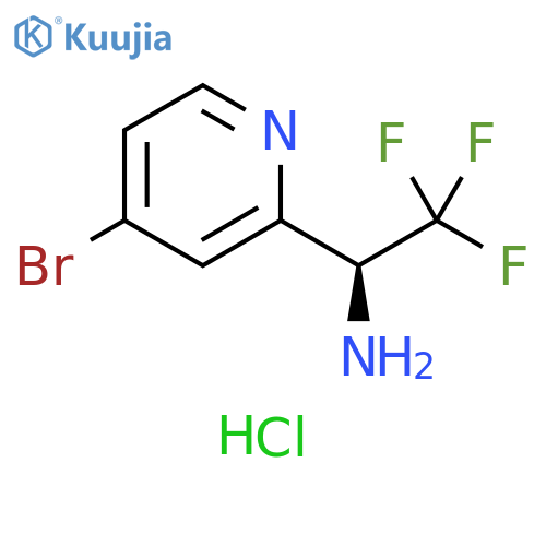 (S)-1-(4-bromopyridin-2-yl)-2,2,2-trifluoroethan-1-amine hydrochloride structure