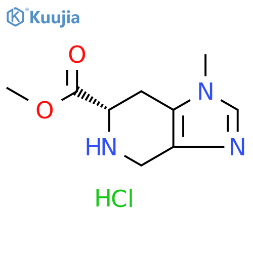 Methyl (S)-1-methyl-4,5,6,7-tetrahydro-1H-imidazo[4,5-c]pyridine-6-carboxylate hydrochloride structure