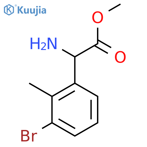 methyl 2-amino-2-(3-bromo-2-methylphenyl)acetate structure