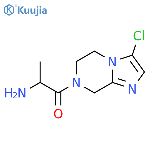 2-Amino-1-(3-chloro-5,6-dihydroimidazo[1,2-a]pyrazin-7(8H)-yl)propan-1-one structure