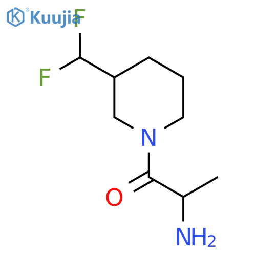 2-Amino-1-(3-(difluoromethyl)piperidin-1-yl)propan-1-one structure