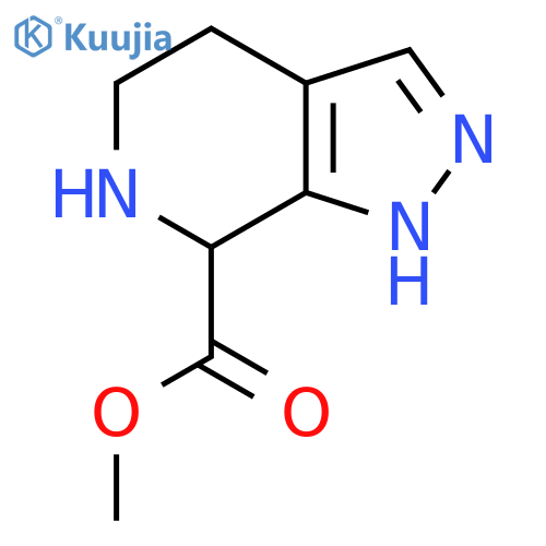 methyl 1H,4H,5H,6H,7H-pyrazolo[3,4-c]pyridine-7-carboxylate structure