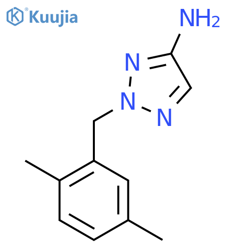 2-(2,5-dimethylphenyl)methyl-2H-1,2,3-triazol-4-amine structure