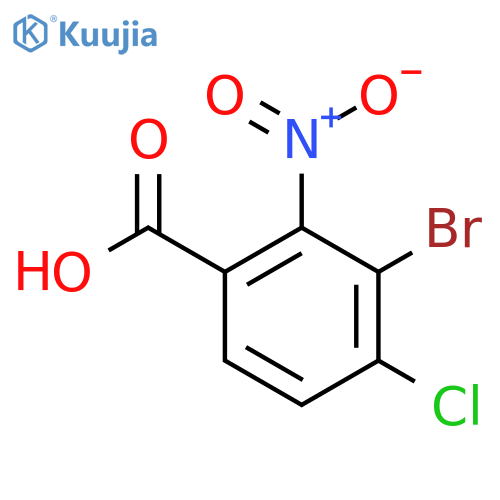 3-bromo-4-chloro-2-nitro-benzoic acid structure