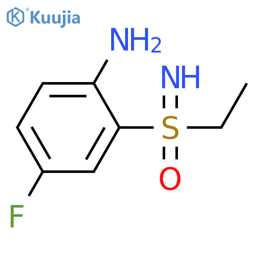 (2-amino-5-fluorophenyl)(ethyl)imino-lambda6-sulfanone structure