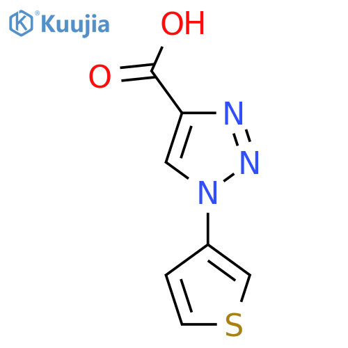 1-(Thiophen-3-yl)-1H-1,2,3-triazole-4-carboxylic acid structure