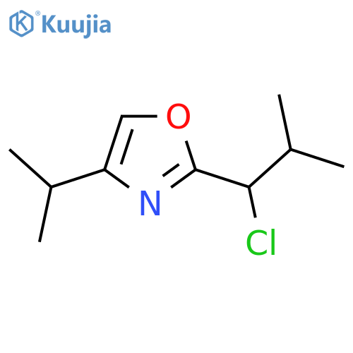 2-(1-Chloro-2-methylpropyl)-4-(propan-2-yl)-1,3-oxazole structure