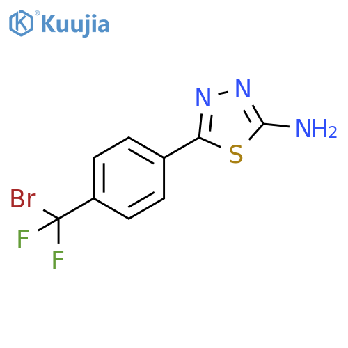 1,3,4-Thiadiazol-2-amine, 5-[4-(bromodifluoromethyl)phenyl]- structure