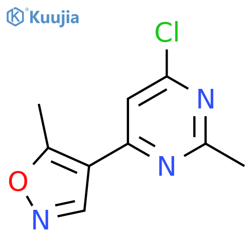4-(6-Chloro-2-methylpyrimidin-4-yl)-5-methylisoxazole structure