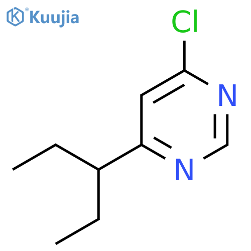 4-Chloro-6-(pentan-3-yl)pyrimidine structure