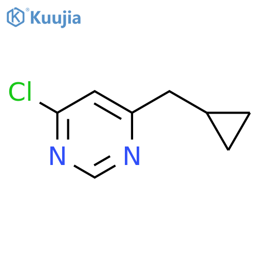 4-chloro-6-(cyclopropylmethyl)pyrimidine structure