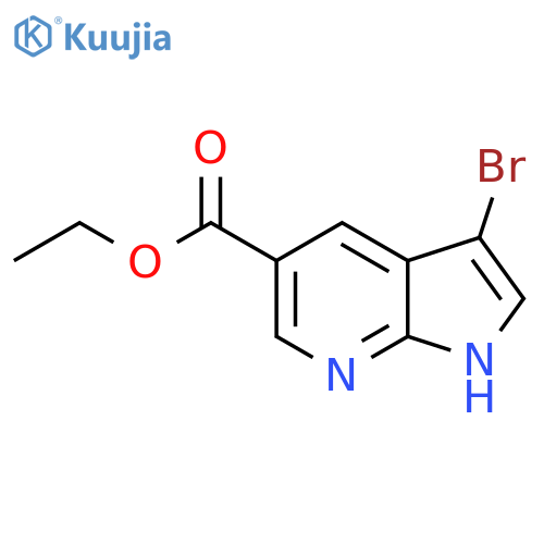 Ethyl 3-bromo-1h-pyrrolo[2,3-b]pyridine-5-carboxylate structure