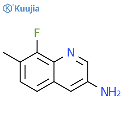 3-Quinolinamine, 8-fluoro-7-methyl- structure