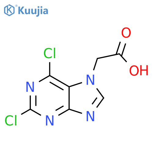 7H-Purine-7-acetic acid, 2,6-dichloro- structure
