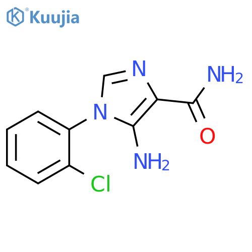 5-amino-1-(2-chlorophenyl)-1H-imidazole-4-carboxamide structure