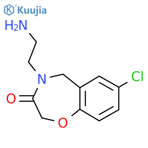 4-(2-Aminoethyl)-7-chloro-4,5-dihydrobenzo[f][1,4]oxazepin-3(2H)-one structure