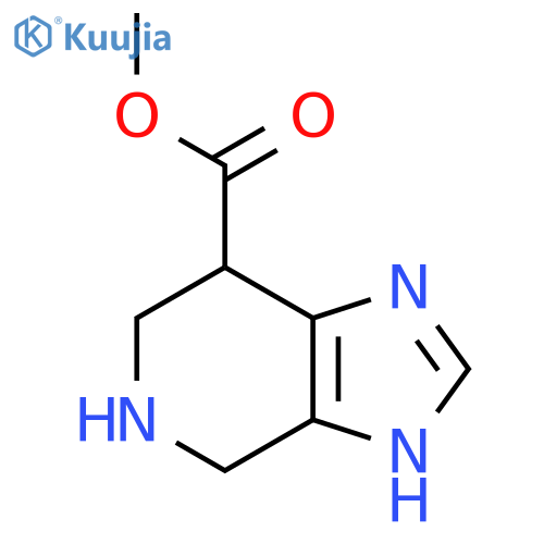 methyl 1H,4H,5H,6H,7H-imidazo4,5-cpyridine-7-carboxylate structure
