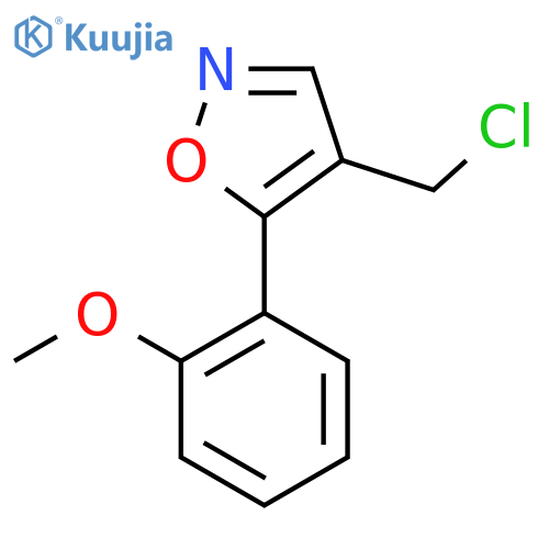 4-(Chloromethyl)-5-(2-methoxyphenyl)isoxazole structure