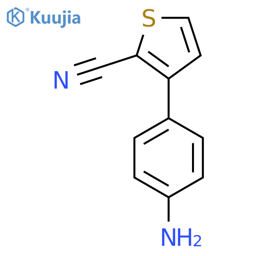 3-(4-Aminophenyl)thiophene-2-carbonitrile structure