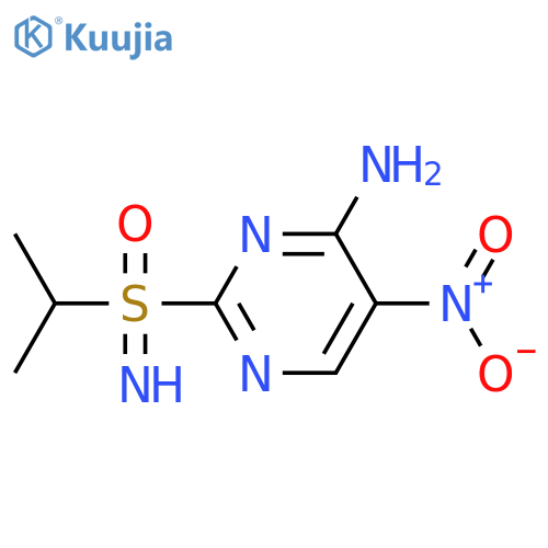 (4-amino-5-nitropyrimidin-2-yl)(imino)(propan-2-yl)-lambda6-sulfanone structure