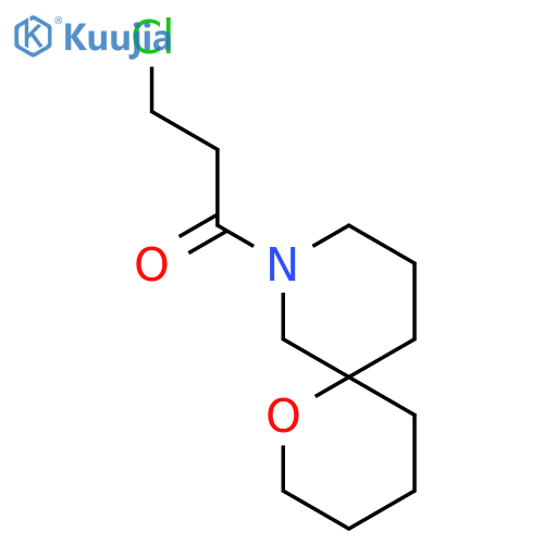 3-Chloro-1-(1-oxa-8-azaspiro[5.5]undecan-8-yl)propan-1-one structure