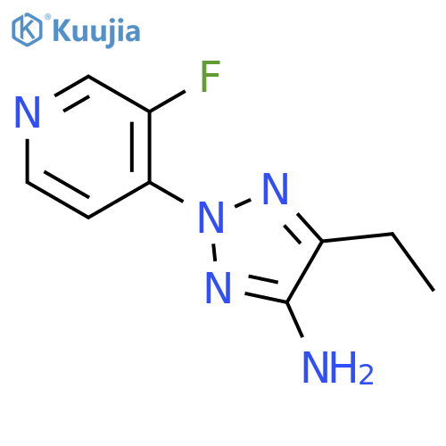 2H-1,2,3-Triazol-4-amine, 5-ethyl-2-(3-fluoro-4-pyridinyl)- structure