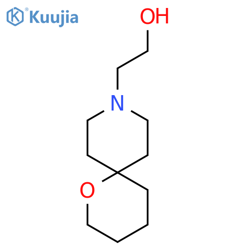 2-(1-Oxa-9-azaspiro[5.5]undecan-9-yl)ethan-1-ol structure