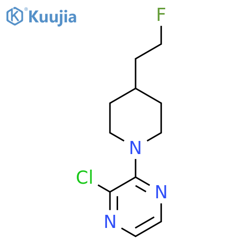 2-Chloro-3-(4-(2-fluoroethyl)piperidin-1-yl)pyrazine structure