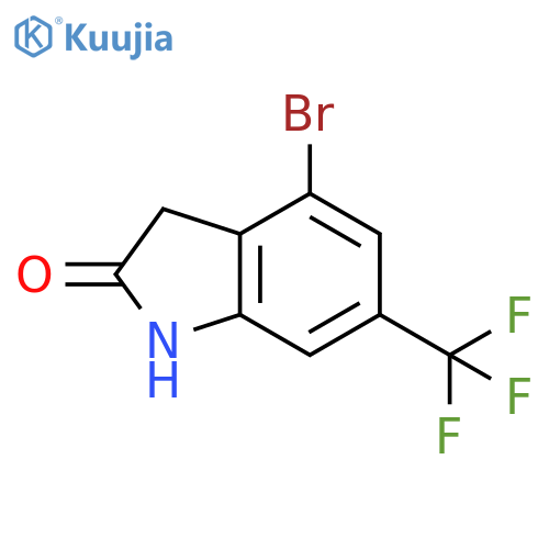 4-bromo-6-(trifluoromethyl)indolin-2-one structure