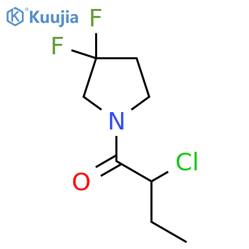 2-Chloro-1-(3,3-difluoropyrrolidin-1-yl)butan-1-one structure