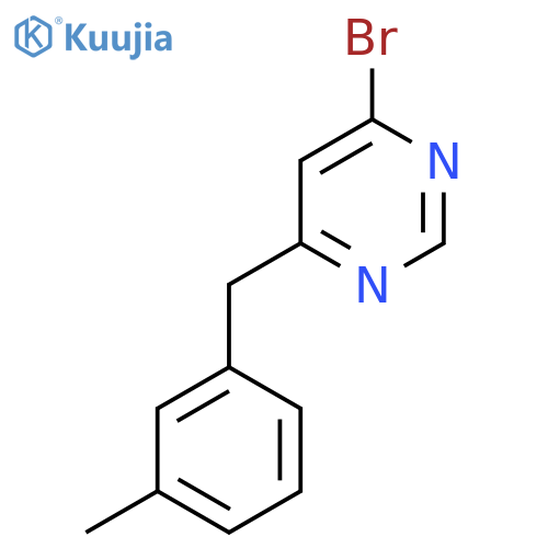 4-Bromo-6-(3-methylbenzyl)pyrimidine structure